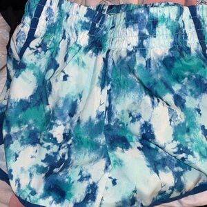 Athletic Works girls Blue and White Athletic Shorts